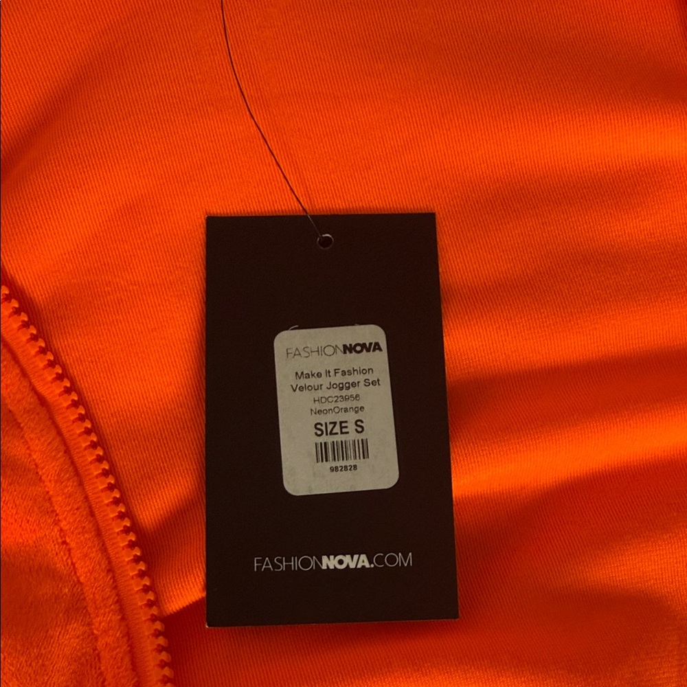 Neon Orange 3-Piece Lounge Set - Picture 5 of 5